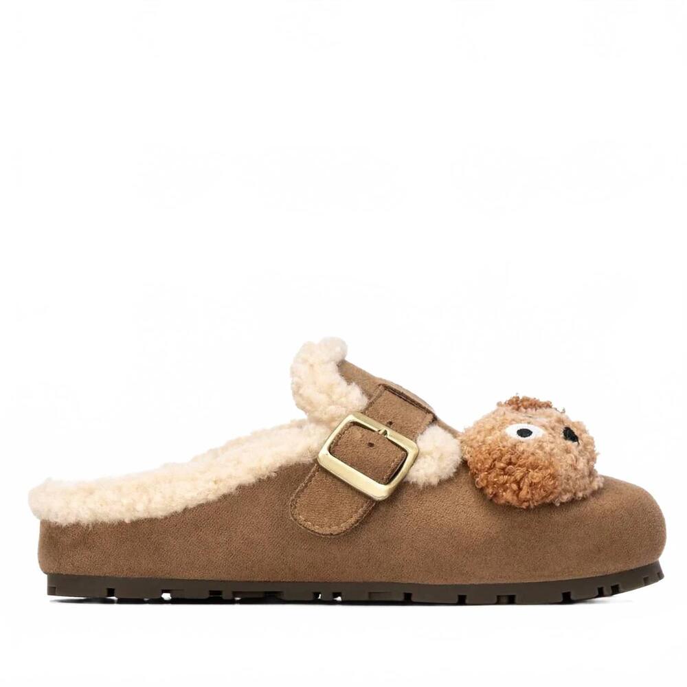 NEW XTI women's casual suede clogs in beige